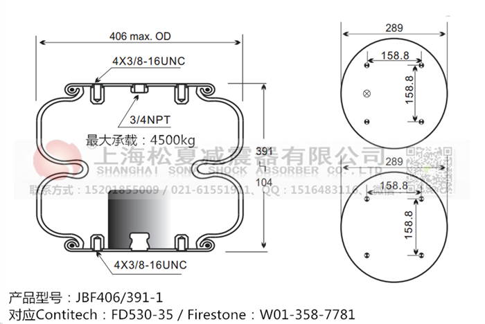 JBF406/391-2橡膠<a href='http://chengxiansheng.cn/' target='_blank'><u>空氣彈簧</u></a>